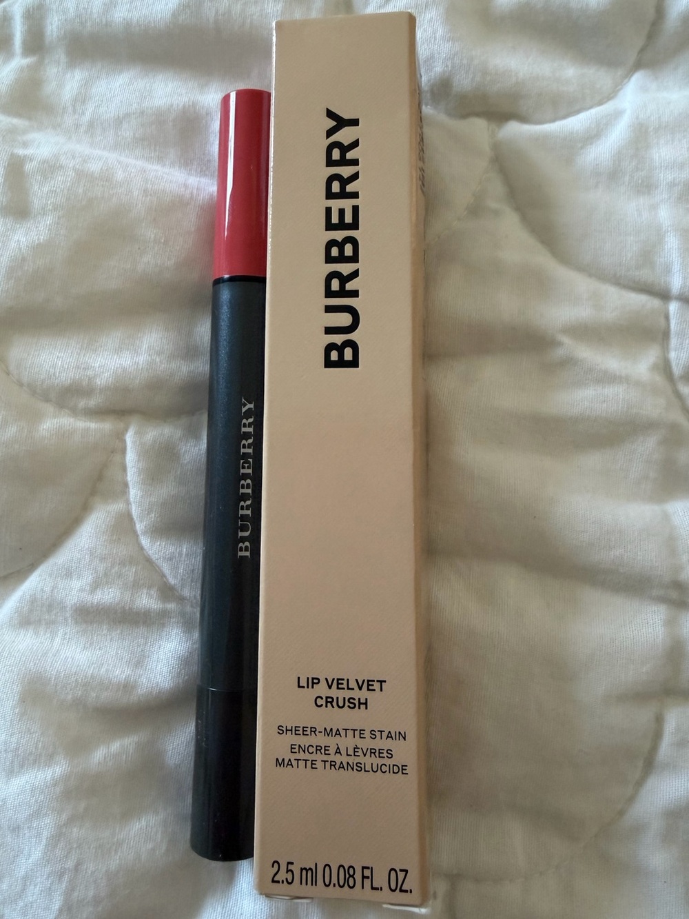 Burberry Lip Velvet Crush Sheer-Matte Stain — Copper Pink